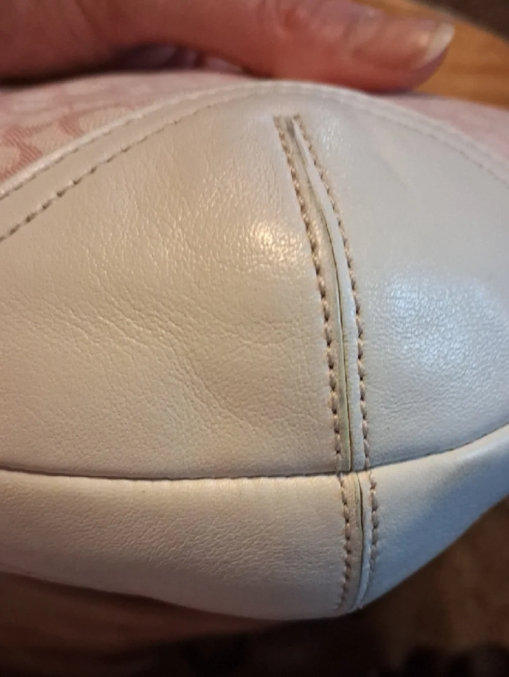 Coach Pink Signature Jacquard Shoulder Bag with Cream Trim - Picture 2 of 5